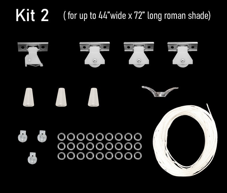 Roman Shade Hardware Kit, 3 options according to window sizes. For DIY roman shades. FREE SHIPPING afbeelding 3