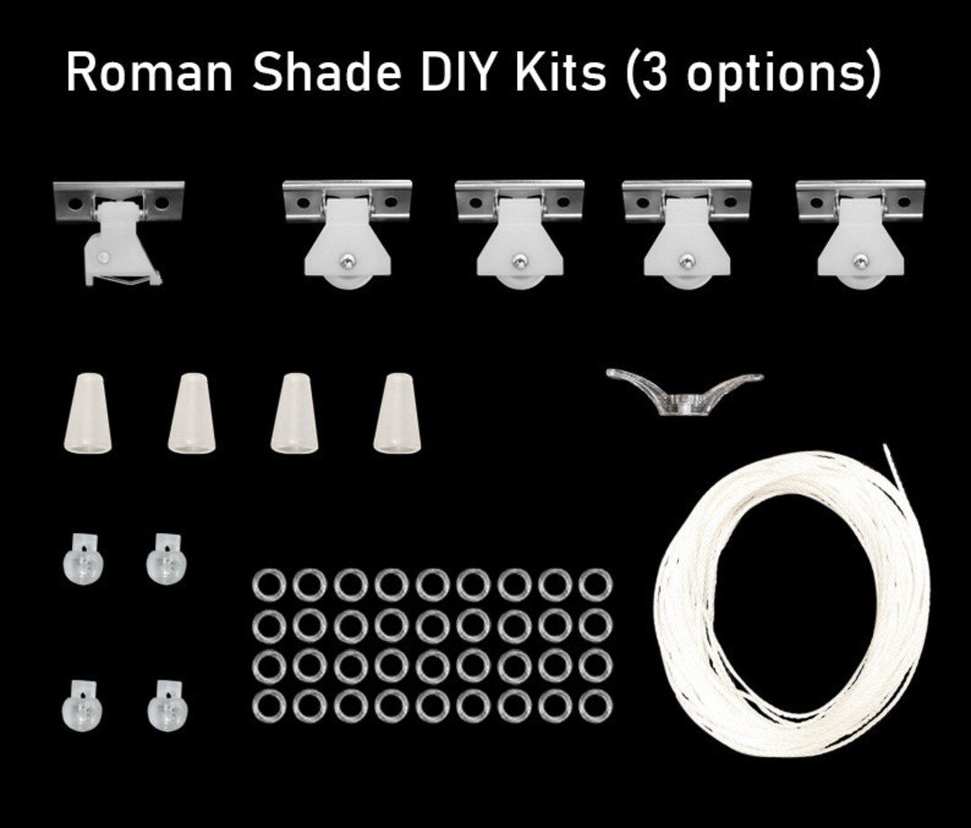Roman Shade Hardware Kit, 3 Options According to Window Sizes. for DIY