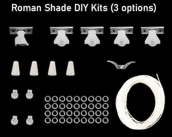 Roman Shade Hardware Kit, 3 options according to window sizes. For DIY roman shades. FREE SHIPPING