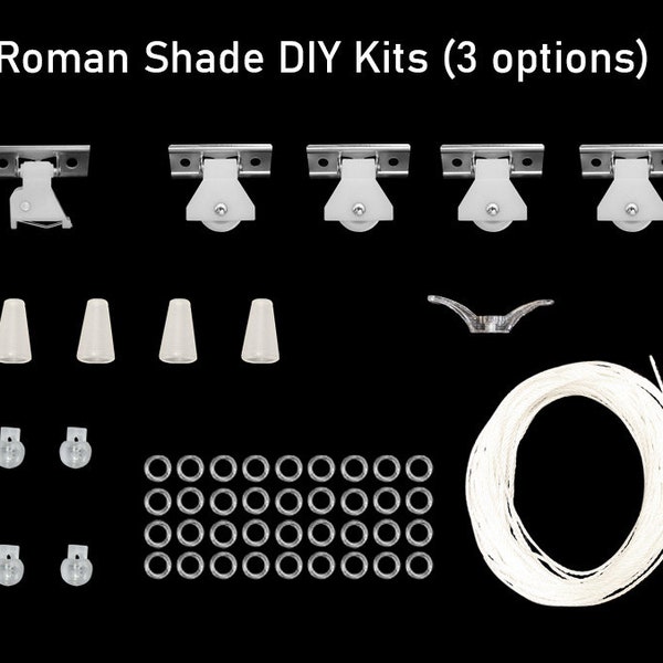 Roman Shade Hardware Kit, 3 options according to window sizes. For DIY roman shades. FREE SHIPPING