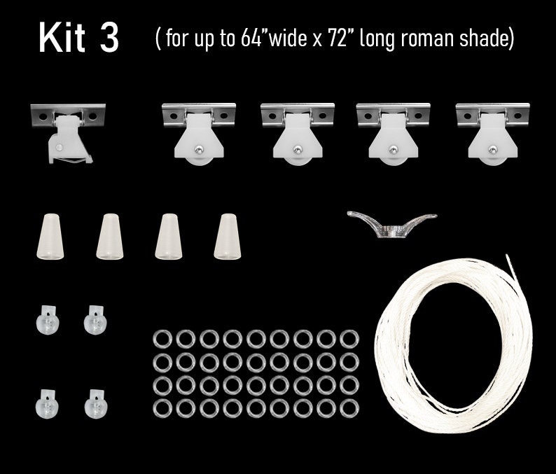 Roman Shade Hardware Kit, 3 options according to window sizes. For DIY roman shades. FREE SHIPPING afbeelding 4