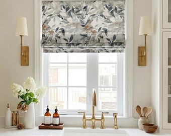 Roman Shades | Gardenia Breeze | Custom Made | Premium Fabric | Choice of Lining | Installation Hardware | Window Shades