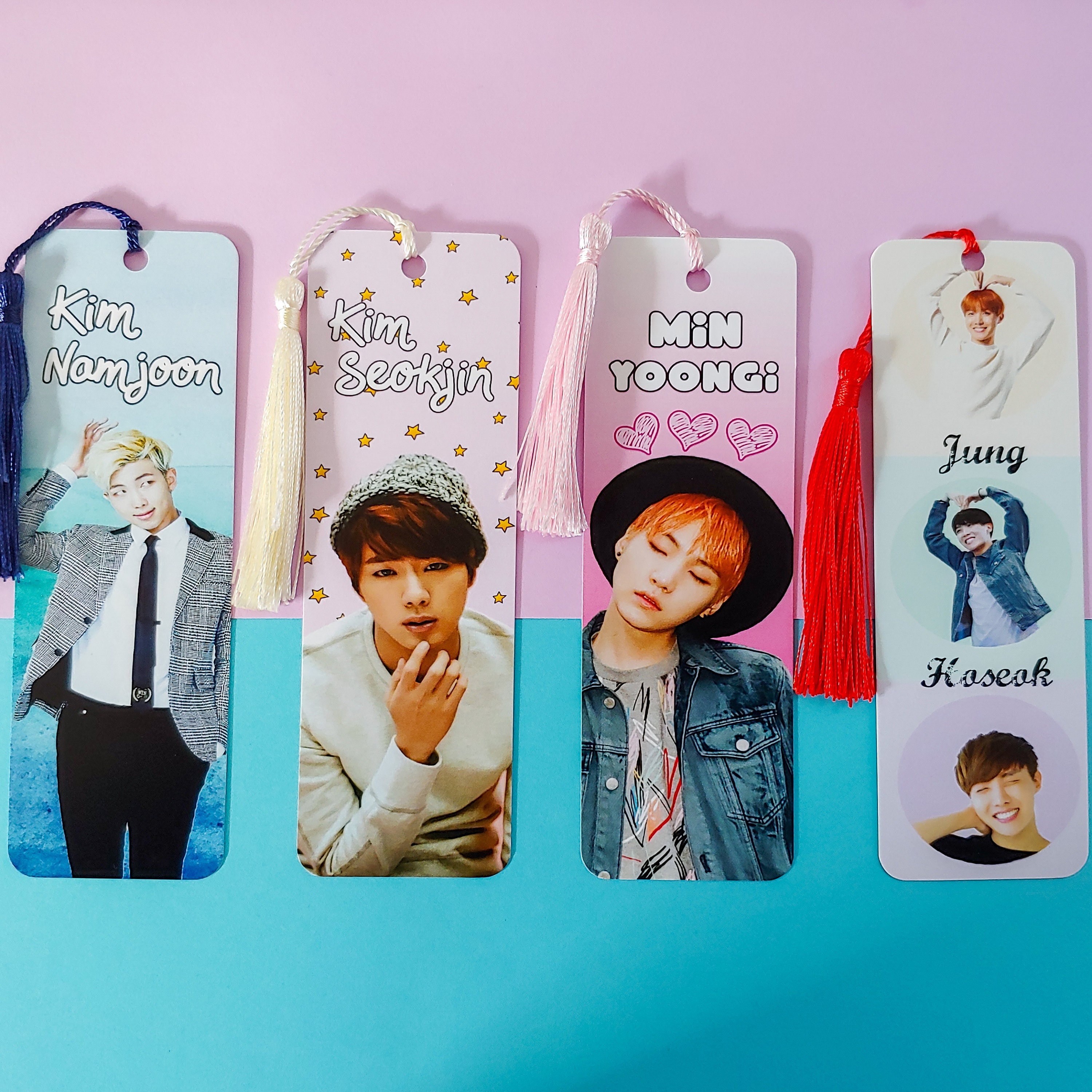 BTS 2 by 6 Bookmark with Tassel Individual or Set Etsy