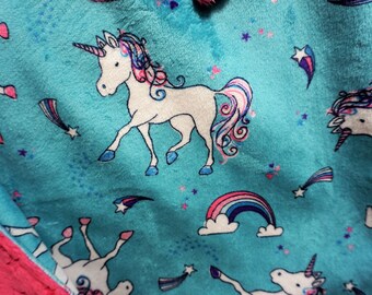 Unicorn baby blanket girl baby toddler toddler blanket unicorn nursery pink purple aqua blanket baby girl unicorn baby shower gift