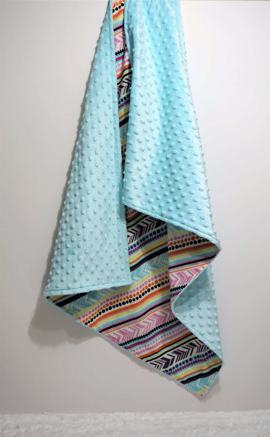 Tribal Baby Blanket aqua nursery tribal baby bedding gender Etsy