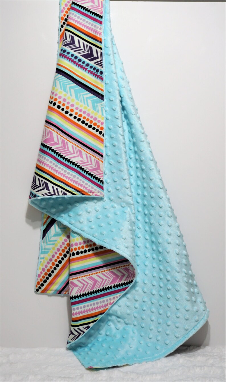 Tribal Baby Blanket aqua nursery tribal baby bedding gender Etsy
