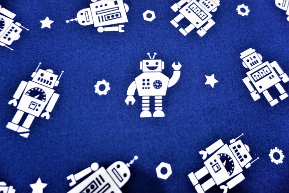 Robot Baby Bedding Boy Crib Sheet Boy Gender Neutral Nursery Etsy