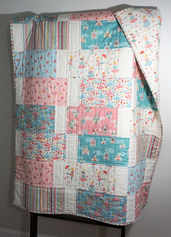 Handmade Baby Quilt Ballerina Quilt Ballerina Bedding Toddler Etsy