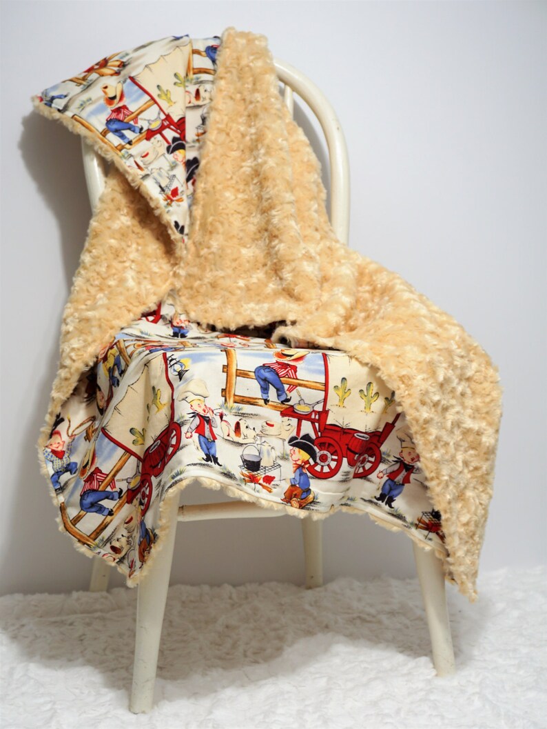 Cowboy Baby Bedding toddler boy blanket Retro nursery Boy Baby Etsy
