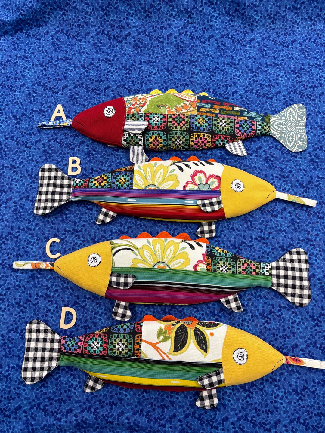 Colorful Scrappy Fish Rice Bag - Etsy