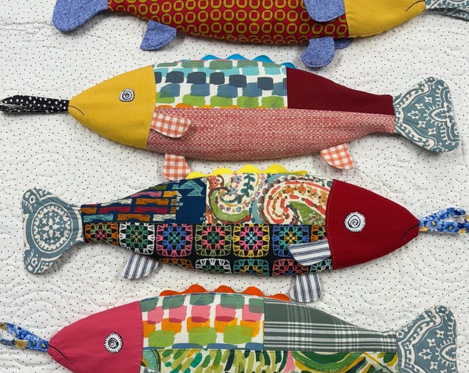 Whimsical Fish Rice Bag for Heat or Cold - Etsy