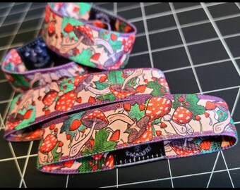 RED Mushrooms Fall Elastic Wristbands
