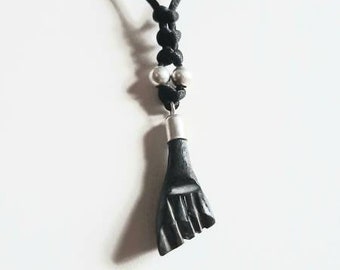 Powerful hand-carved Figa and 925 sterling silver