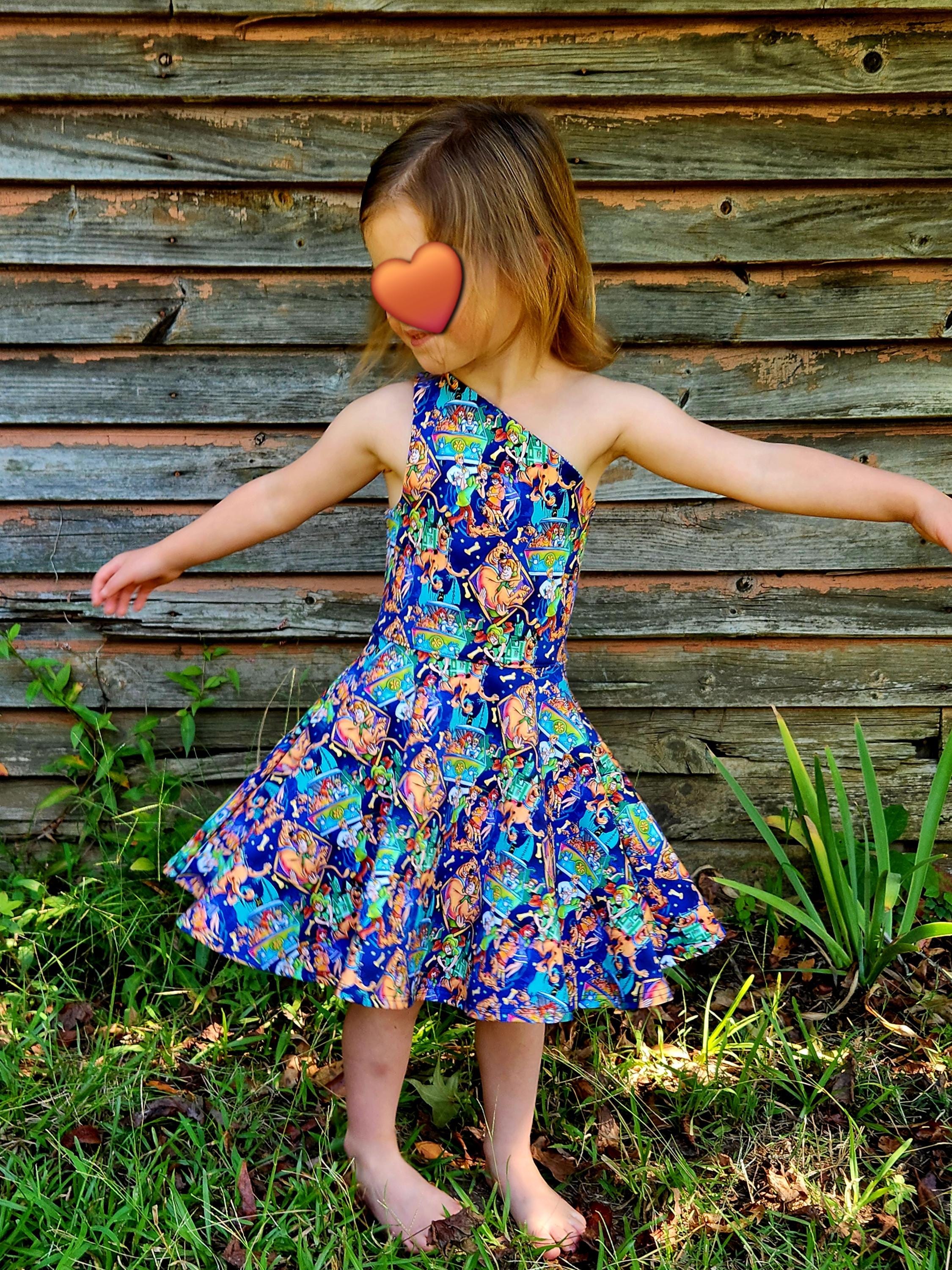 mystery machine mini dress Scooby Doo Mystery Machine Dress, Custom Handmade 3T Vintage Themed Party  Dress