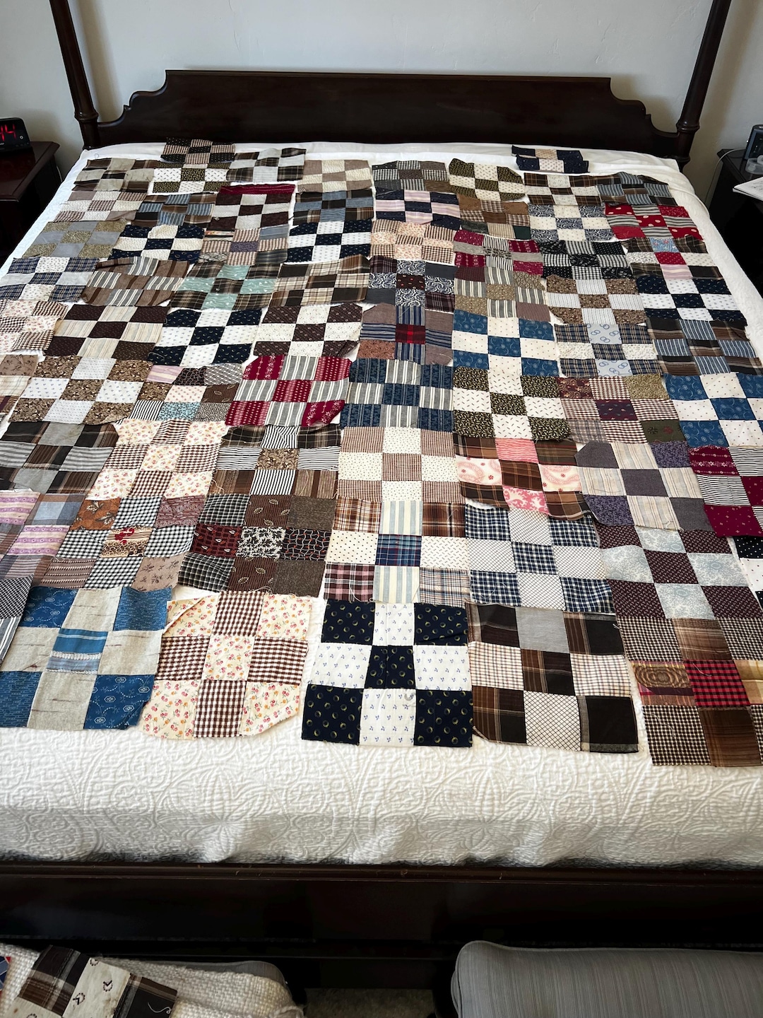 Antique Quilt Blocks. Very Early 1900s Fabrics. 76 Blocks Total ...