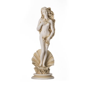 Stijgende Venus Aphrodite Zeus dochter Griekse godin goudkleurig standbeeld sculptuur 9,8" 25 cm