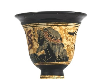 Pythagoras Cup of Justice Pythagorean Fair Mug Ancient Greek God Zeus Hand Painted Ceramic Usable