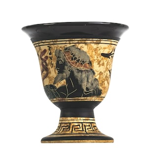 Pythagoras Cup of Justice Pythagorean Fair Mug Ancient Greek God Zeus Hand Painted Ceramic Usable