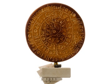 古代ギリシャの黄金ブロンズ製ファイストス円盤、ミノア文明のクレタ島