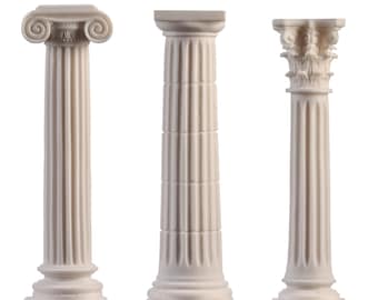 ギリシャの柱セット コリント式 イオニア式 ドーリア式 建築 アラ
