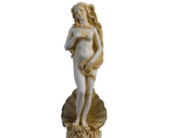 Venere nascente Afrodite Zeus Figlia Dea greca Oro Tono Statua Scultura 6.2" 16cm