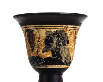 Pythagoras Cup of Justice Pythagorean Fair Mug Ancient Greek God Dionysus Hand Painted Ceramic Usable