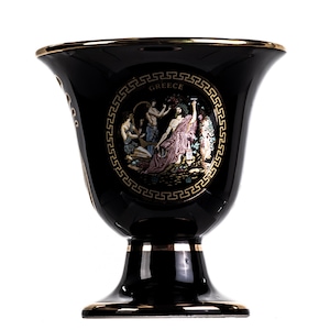 Pythagoras Cup of Justice Dionysus Acropolis II Pythagorean Fair Mug Ancient Greece Black Cobalt Usable