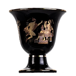 Pythagoras Cup of Justice Hermes Erato Pythagorean Fair Mug Ancient Greece Black Cobalt Usable