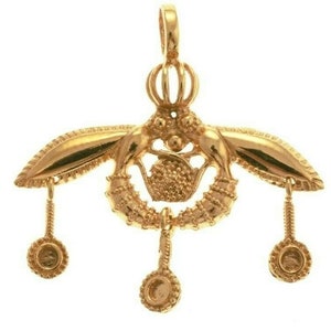 Malia bees minoan cretan pendant silver sterling 925