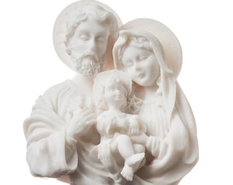 Holy family w/ young jesus christ mary joseph statue figurine religious 4.72inch