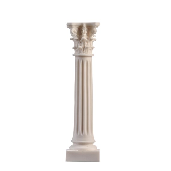 Ionic Doric Pedestal Temple Ancient Statue Free Track 3 Column Set Corinthian