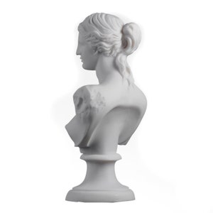 Aphrodite venus goddess bust sculpture in ancient greek roman mythology greek hand made marble cast statue 9" image 5