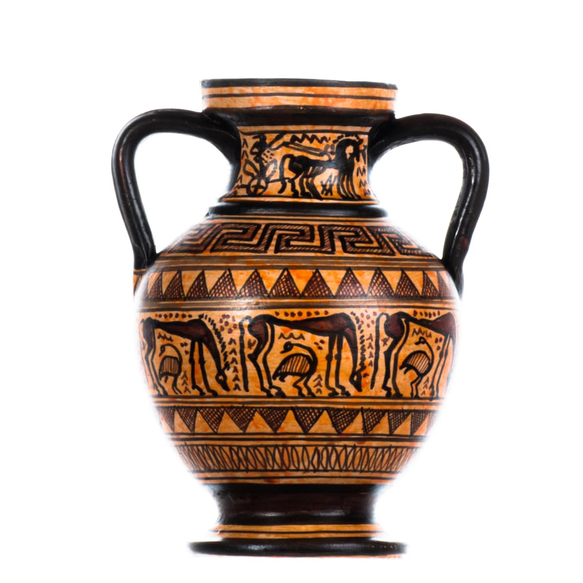 Oude Griekse amfora geometrische kunst kopie museum keramisch - Etsy Nederland