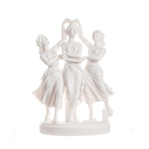 3 graces goddesses from sandro botticelli&#39;s painting primavera statue 9.84&quot;