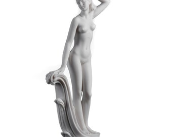 Ancient greek goddess aphrodite venus alabaster statue  12.2''