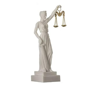 greek goddess themis statue figurine blind lady justice sculpture lawyer gift