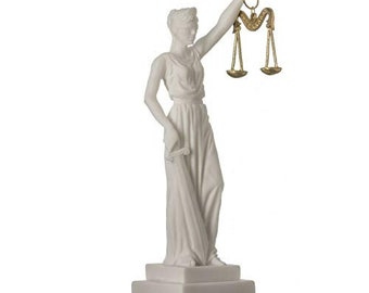 greek goddess themis statue figurine blind lady justice sculpture lawyer gift