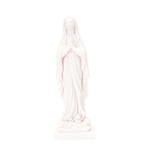 Virgin Mary Mother of Jesus Statue Alabaster 6.8 Inches