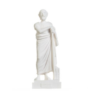 Homer greek poet figurine ancient greece sculpture alabaster statue 9.5 inches