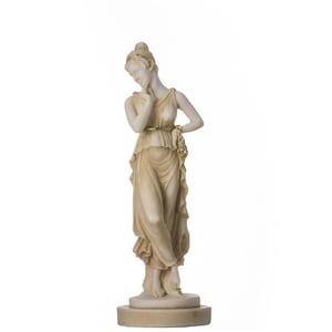 Persephone goddess of the underworld handpainted springtime flowers&vegetation statue 7&quot;