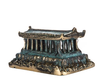 Partenon Akropol Świątynia Bogini Ateny Solidna Brązowa Statua 4 Cale