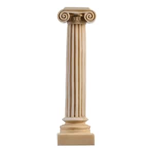 Greek column ionic order aged ancient decoration architecture alabaster 10.2&quot;