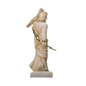 BEAUTIFUL GREEK STATUES Set van Persephone Godin en Pluto Hades Lord of The Underworld standbeeld gouden toon 6.29in (16cm