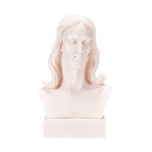 Jesus Christ Statue Alabaster Bust 6.2 Inches