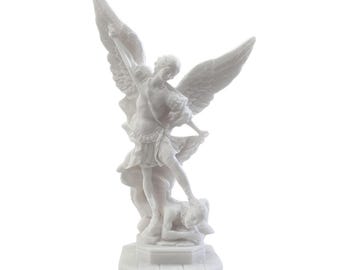 Archangel Holy Michael Statue Sculpture Vs Lucifer  8.85 Inches
