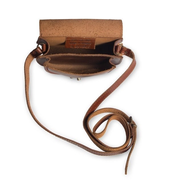 Leather Shoulder Bag Handmade Design Natural Tan Beige Brown -  Hong  Kong