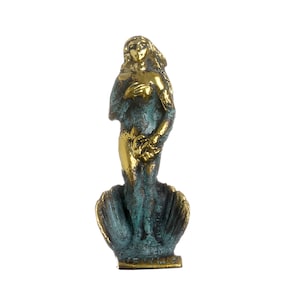 Rising Venus Solid Bronze Aphrodite Zeus Daughter Greek Goddess  3.14&quot;