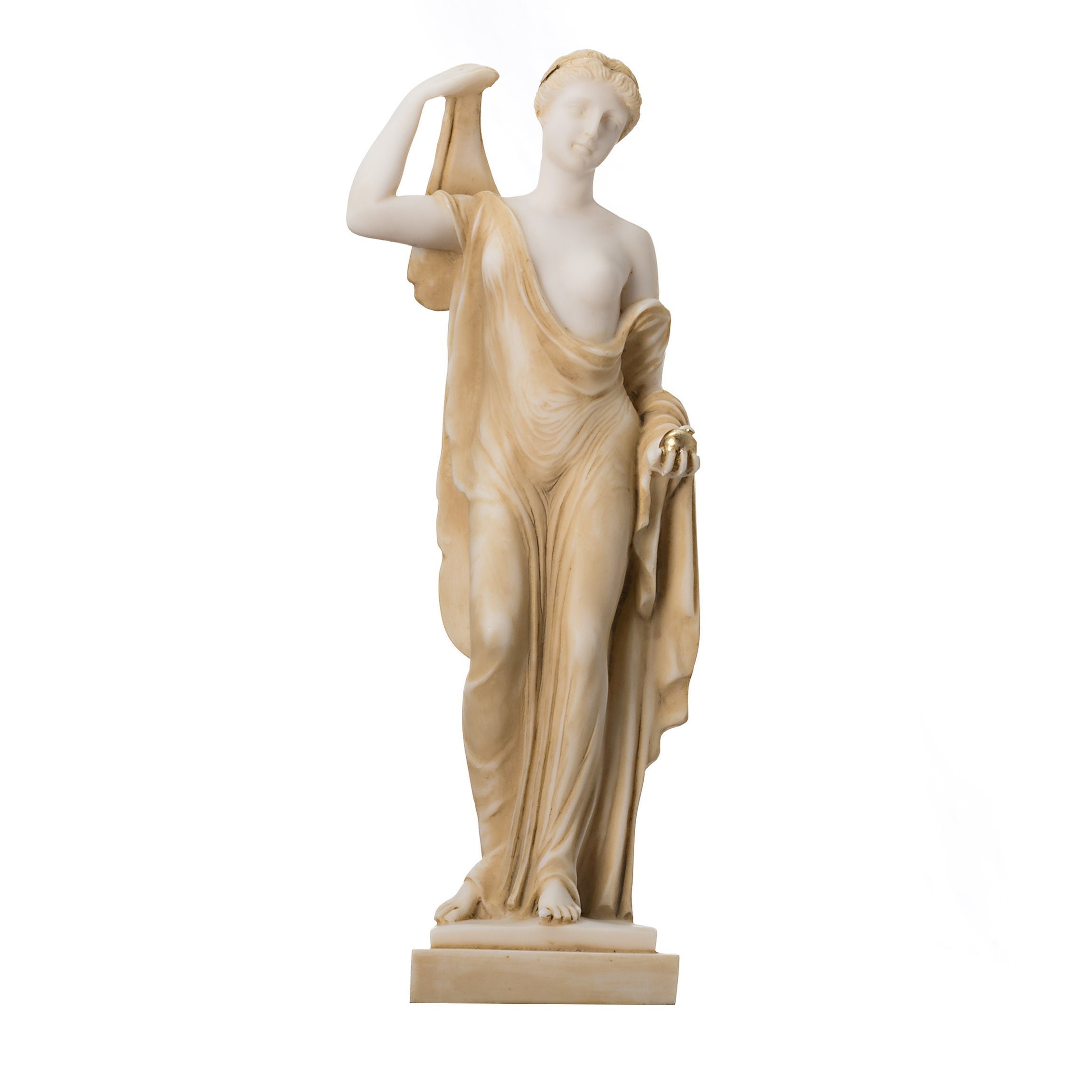 Eris Statue Gold Tone Holding Golden Apple of Discord Greek Goddess of  Strife - Etsy Israel
