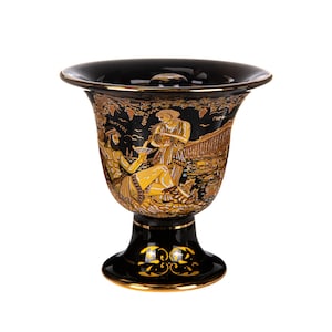 Pythagoras Cup of Justice Dionysus Parthenon Pythagorean Fair Mug Black Cobalt Usable