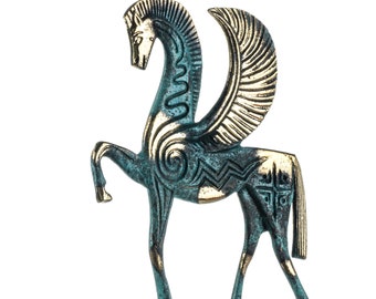 PEGASOS ペガサス 不滅の翼を持つ馬 古代ギリシャ彫刻 本物のブロンズ
